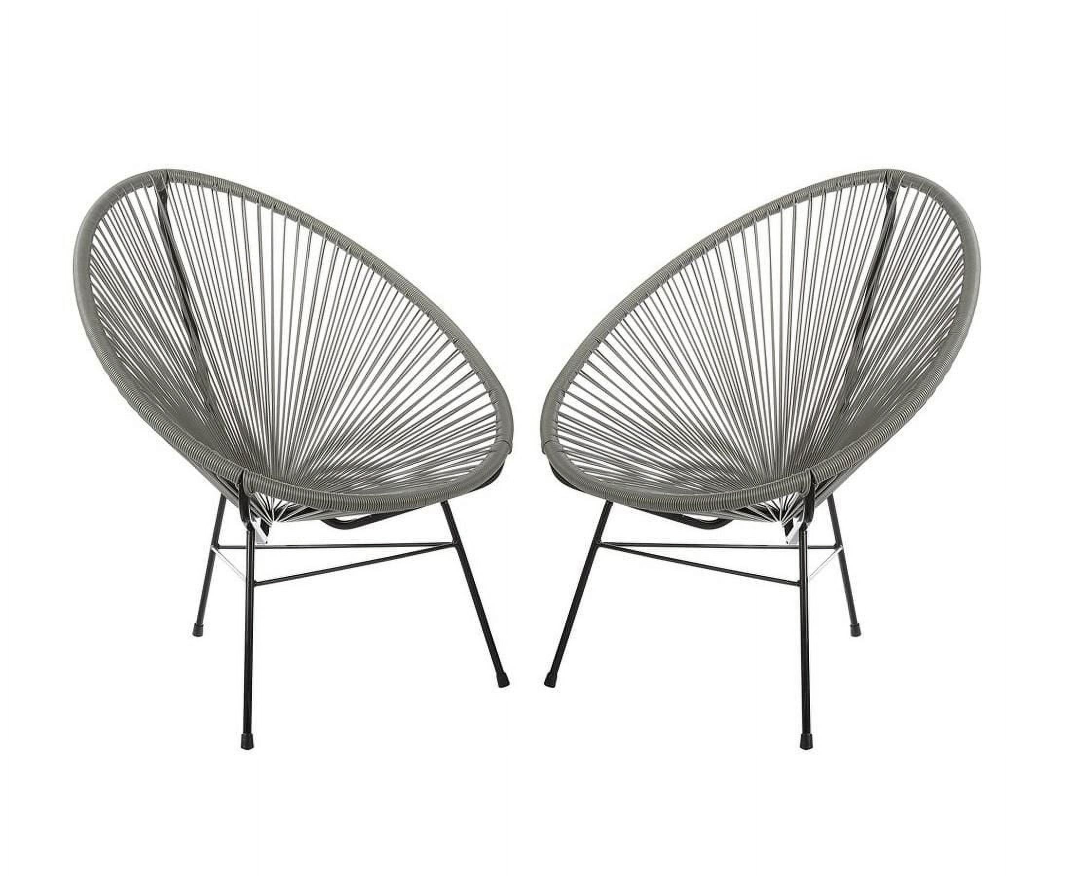 Chaise longue Costa, chaise longue en fil de fer, chaise longue en plastique, chaise longue de plage, chaise longue d'intérieur et d'extérieur, rotin de style Acapulco, résistant aux intempéries, chai