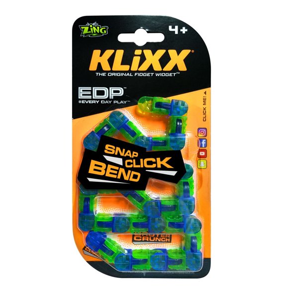 Gadget à gigoter de couleur bleue Klixx de Zing