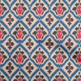 thumbnail image 1 of oneOone Viscose Chiffon Teal Blue Fabric Asian Ikat Sewing Craft Projects Fabric Prints By Yard 42 Inch Wide, 1 of 4