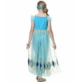 thumbnail image 4 of Princess Jasmine Costume pour Filles Robe de Princesse Déguisement Halloween Fête Jeu de Rôle Tenue, 4 of 7