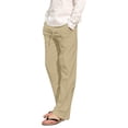 thumbnail image 2 of Men's Loose Plus Cotton Linen Summer Breathable Casual Cropped Pants Solid Drawstring Sweatpants Joggers, 2 of 5