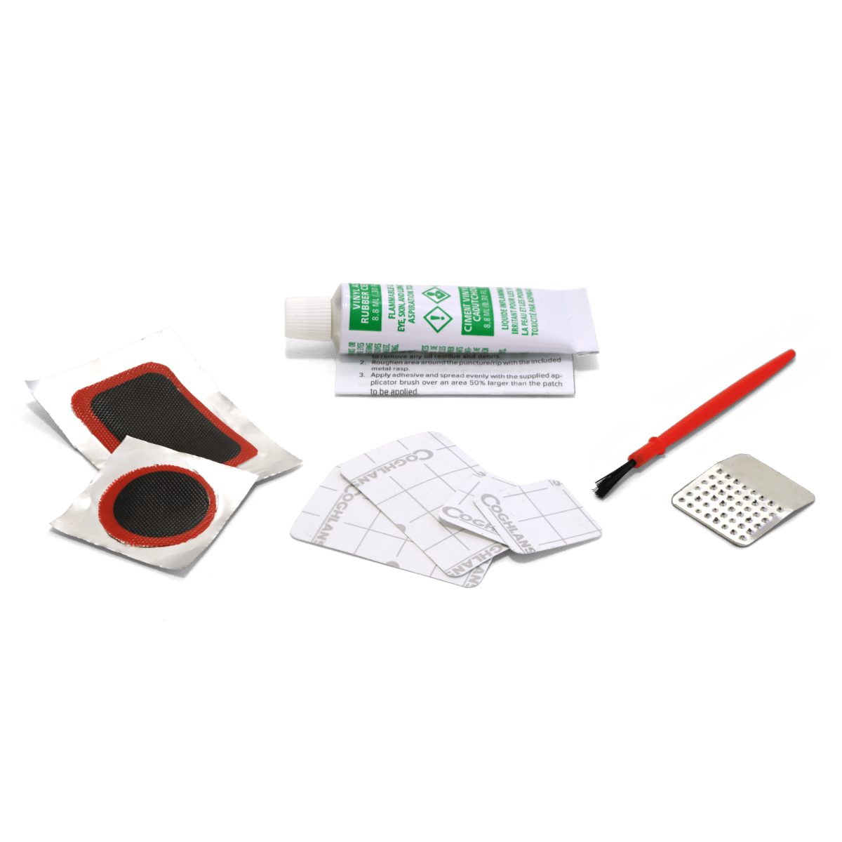 Coghlan's Kit de réparation vinyle et caoutchouc 9 pièces — Patchs adhésifs étanches pour gonflables et piscines