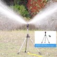 thumbnail image 2 of Yhmxh Rotating Tripod Sprinkler Stainless Steel Rotary Irrigation Tripod Telescopic Support Sprinkler 360 Degree Automatic Rotating Irrigation Stand Tripod, 2 of 6
