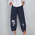 thumbnail image 4 of Birdeem Pantalon Ample Longueur Complète pour Femmes, Mode Décontractée avec Poches Imprimées, 4 of 5