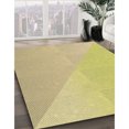 thumbnail image 3 of Ahgly Company Machine Washable Indoor Rectangle Transitional Bold Yellow Area Rugs, 6' x 9', 3 of 7