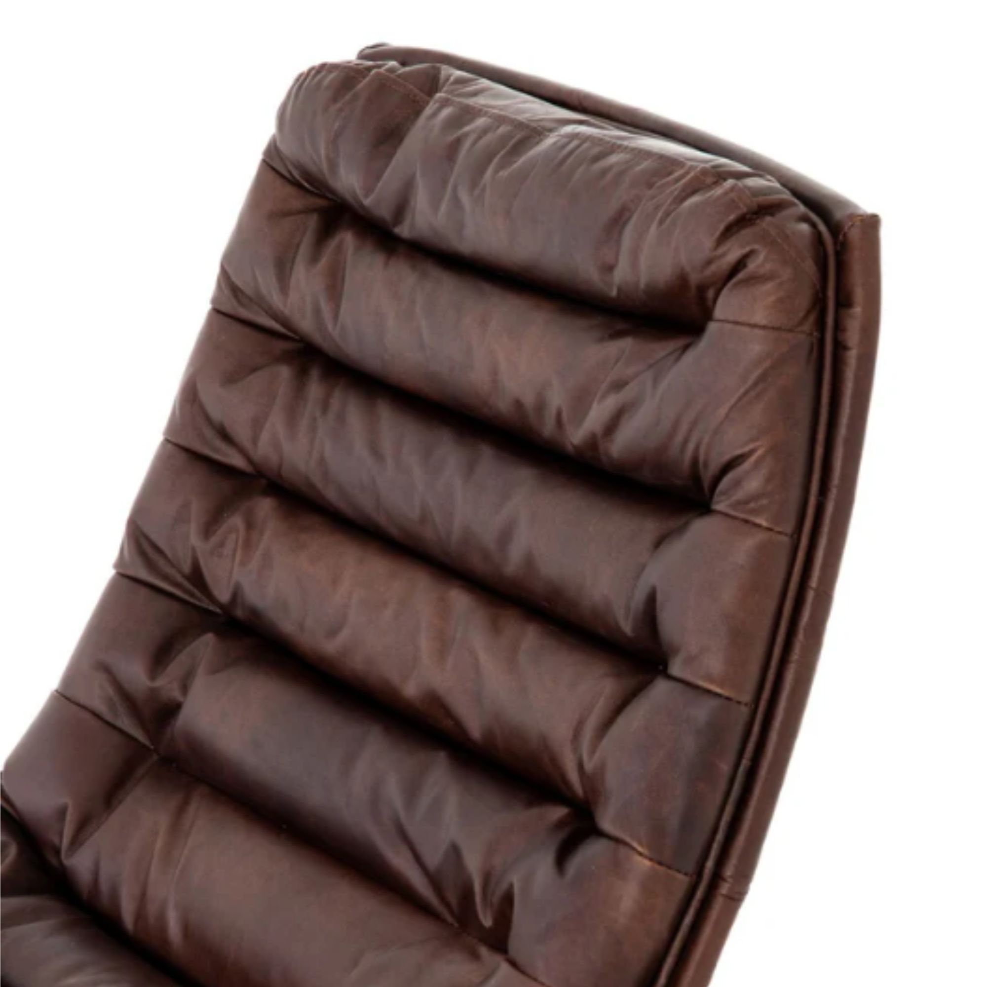 Office chair Ronie whiskey high back Brown Executive Comfortable Faux Leather Ergonomic