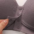 thumbnail image 4 of VEKDONE Woman's Lace Fashion Thin Style Ventilate Front Buckle Bra Without Steel Rim Purple 38/85BC, 4 of 5