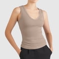 thumbnail image 2 of Women's Fashion Casual Tight V Neck Ribbed Knit Sleeveless Vest, 2 of 4