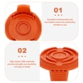 thumbnail image 3 of Nestingho 4Pcs Spool Cover Set ABS Orange Compatible for Trimmer Lawn Care, 3 of 8