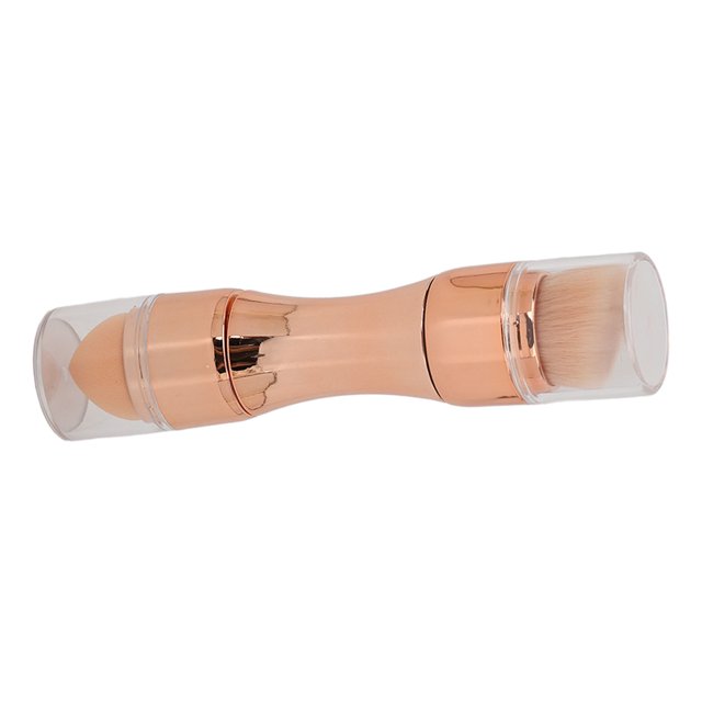 4 In 1 Makeup Brush, Rose Gold Dual Ends Rich Bristles Mini Facial Makeup Brush Set For Lip For
