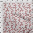 thumbnail image 3 of oneOone Velvet Off White Fabric Asian Baroque Sewing Craft Projects Fabric Prints By Yard 58 Inch Wide, 3 of 4