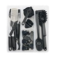 thumbnail image 2 of Mainstays 36-Piece Kitchen and Cooking Utensils with Tray Organizer, Clear and Black, 2 of 9