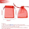 thumbnail image 3 of ORUYROP 100pcs Drawstring Organza Jewelry Candy Pouch Party Wedding Favor Gift Bags (5x7", Red), 3 of 7
