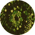 thumbnail image 1 of Ahgly Company Machine Washable Indoor Round Transitional Midnight Gray Area Rugs, 8' Round, 1 of 7