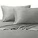 thumbnail image 3 of Silky-Soft Viscose from Bamboo-Cotton Hybrid, Queen 4PC Bed Sheets Set, Grey, 3 of 4