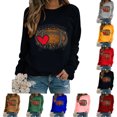 thumbnail image 3 of EQWLJWE Chandails de Maman de Baseball pour Femmes Raglan à Manches Longues Chandails à Enfiler Hauts Saison de Football T-shirt Graphique Décontracté Col Rond Blouse Chandails à Manches Longues pour Femmes Tendance Grande Taille Hauts d'Halloween, 3 of 4