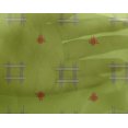 thumbnail image 4 of oneOone Georgette Viscose Fabric Check Kasuri Print Fabric BTY 42 Inch Wide, 4 of 4