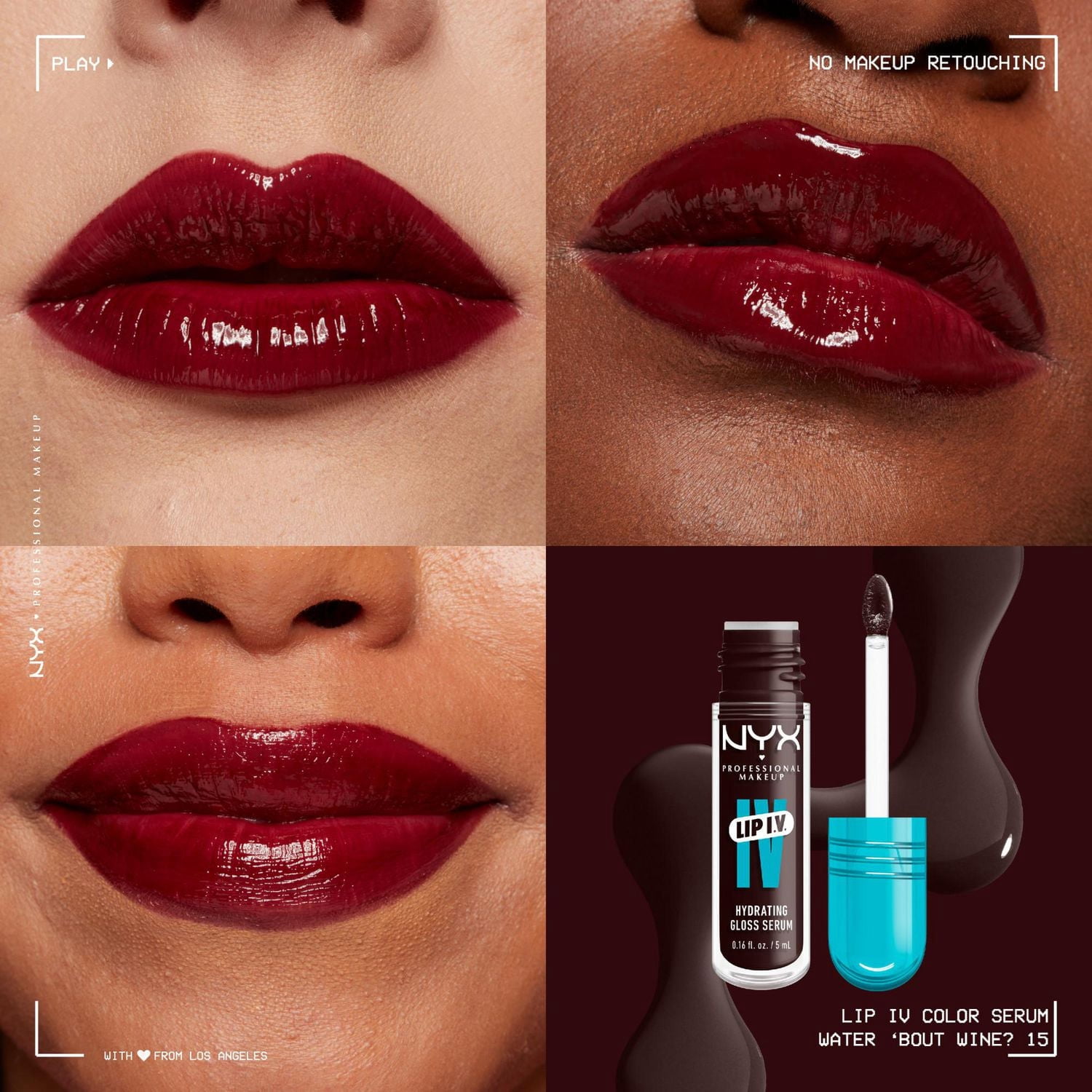 Sérum brillant à lèvres hydratant Lip IV