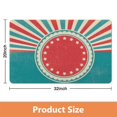 thumbnail image 4 of Non-Slip Half Circle Boho Bathroom Rug - Cute and Bohemian, Perfect for Bedroom, Home Decor, Shower, Indoor Floor Door Mat, Machine Washable, Sun Retro Design, 20x32 inch, 4 of 5
