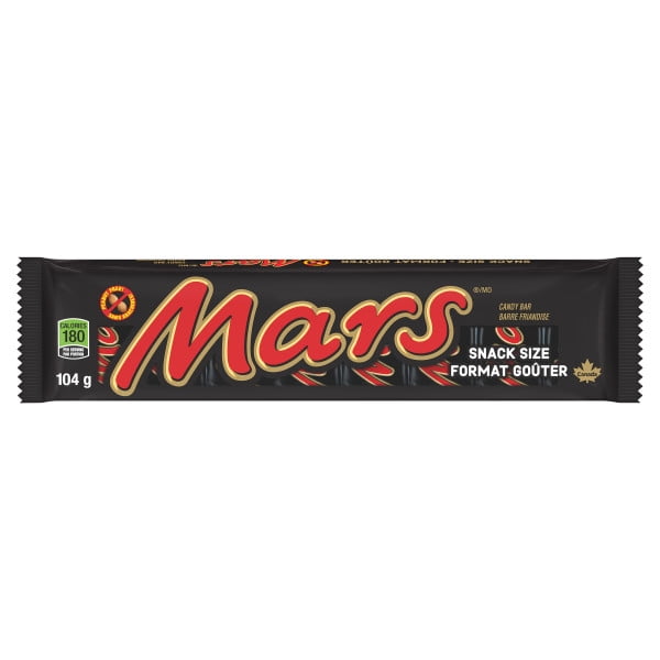 MARS, Peanut Free Chocolate Candy Bar, 8 Fun Size Bars, 104g