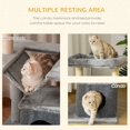thumbnail image 4 of Grey Multi-Level Cat Tree Tower with Condo, Hammock & Scratching Post - 35.5" Tall Activity Center for Kittens & Small Cats - Living Room & Bedroom Use, 4 of 7