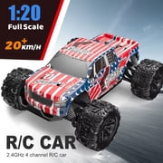 AIGIA Remote Control Car 2.4Ghz RC Monster Truck 1/20 20 KM/H Off-Road Remote Control Truck Toys for Boys Girls