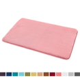 thumbnail image 2 of 1 Small Clara Clark Bath Mat Bathroom Rug - Absorbent Memory Foam Bath Rugs - Non-Slip, Thick, Cozy Velvet Feel Microfiber Bathrug, Plush Shower, Toilet- Floor Bathmats Carpet - Pink - 17"x24", 2 of 4