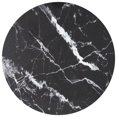 thumbnail image 1 of vidaXL Table Top Black Ø80x1 cm Tempered Glass with Marble Design, 1 of 3