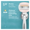 thumbnail image 4 of Venus MoistureGlide Women's Razor Blades, With Built-in Shave Gel Bars, 6 Razor Blade Refills, 4 of 16