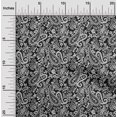 thumbnail image 2 of oneOone Silk Tabby Black Fabric Block Craft Projects Decor Fabric Printed By The Yard 42 Inch Wide, 2 of 5