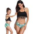 thumbnail image 3 of Girls Swimsuit High Waisted Two Pieces Bikini Set Swimwear Bathing Suits, 3 of 7