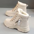 thumbnail image 4 of LSLJS Womens Snow Boots Versatile Warm High-top Snow Boots Cotton Shoes Velvet Work Boots, 4 of 5