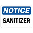 thumbnail image 1 of SignMission OS-NS-RD-1218-L-18239 OSHA Notice Sign - Sanitizer, 1 of 1