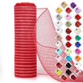 thumbnail image 1 of Mesh Ribbon for Wreaths 10 Inch x 30 Foot Wreath Mesh Rolls with Shiny Metallic Foil for Easter Christmas Party Wedding Home Decor DIY Craft Projects and Gift Wrapping, 1 of 7
