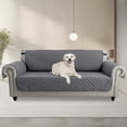 thumbnail image 2 of JUNWELL 100% Waterproof Sofa Cover Machine Washable Couch Cover Non Slip Furniture Protector Slipcover for Dogs  Children  Pets  Oversized Sofa  Brown, 2 of 8