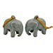thumbnail image 3 of NOVICA Celadon Ceramic Handing Holiday Ornaments, Light Blue Elephant' (Pair), 3 of 9