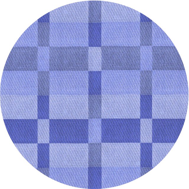 Ahgly Tapis d'Intérieur Lavable en Machine Carré Transitionnel Bleu Ciel, 3 Pieds Carré