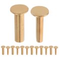 thumbnail image 1 of 7 Paires de Rivets pour Poignée de Couteau de Cuisine Kit de Fixation de Poignée de Couteau Bricolage Attaches en Cuivre Poignées de Couteau Rivet de Prise de Remplacement pour, 1 of 8