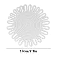 thumbnail image 3 of Nilvkv Woven Insulation Pad Kitchen Flower Shaped Placemat Handmaded Pot Mat Cup Mat Size 7X7 Inches, 3 of 6