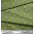 thumbnail image 2 of Soimoi Rayon Fabric Floral Block Printed Craft Fabric by The Yard 56 Inch Wide, 2 of 3