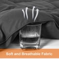 thumbnail image 4 of All Season Queen Comforter Set Soft Quilted Down Alternative Comforter+ Pillow Shams with Corner Tabs Winter Summer Warm Fluffy Machine Washable (Queen ), 4 of 7