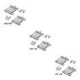 thumbnail image 2 of relayinert 2pair Easy Assembly And Adjustable Sliding Door Wheels For Quick Installation 3Set, 2 of 6