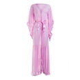 thumbnail image 2 of Tulle Robe Long Lingerie Bridal Dressing Gown Puffy Nightgown Photoshoot, 2 of 8