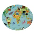 thumbnail image 1 of GROWTH TANK Table Cloth Large Round Elastic Edge Fitted Vinyl Waterproof Table Cover - 55 Style06, 1 of 6