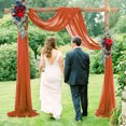 thumbnail image 4 of tredstone 2pack/lot Arch Drape Chiffon Curtain Wide Application For Wedding Or Photo Shooting Accessories Brown, 4 of 6