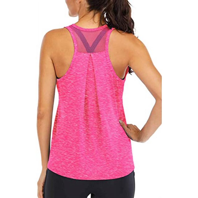 Débardeurs d'Entraînement pour Femmes Débardeurs Racerback en Forme en Vrac pour Femmes Débardeurs de Course de Réservoir Musculaire Sans Dos en Mesh