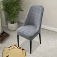 thumbnail image 1 of EGNMCR Home Decor, Room Decor, Wall Decor Large Arcs Half Pack Elastic Dining Table Chair Cover Half Round Household Chair Cover Cushion Backrest One Universals Chair Flock Stools Cover Cover, 1 of 6