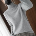 thumbnail image 4 of AherBiu Womens Sweaters Turtleneck Pullover Thick Warm Knitted Winter Long Sleeve Sweater Tops, 4 of 7