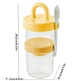 thumbnail image 3 of Yhmxh Simples Student Breakfast Yogurt Salad Cup Double Layer Handy Cup With Lid And Spoon Portable Takeaway Fats Loss Light Diet Cups Kitchen Essentials Home and Kitchen Kitchen Tools, 3 of 6