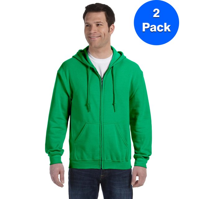 Gildan Sweat à Capuche Zippé Intégral pour Hommes - G186 (Lot de 2)